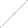 1mm feine Panzerkette 585 Gold Gelbgold, Kette Collier Halskette, 50cm