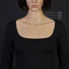 1mm feine Panzerkette 585 Gold Gelbgold, Kette Collier Halskette, 38cm