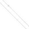 1,1mm feine Rundanker-Kette Halskette Collier aus 925 Silber rhodiniert 45cm
