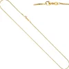 0,9mm feine Venezianerkette Halskette Collier aus 750 Gold Gelbgold 45cm