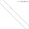 1,2mm feine Venezianerkette Halskette Collier aus 950 Platin 45cm Platinkette