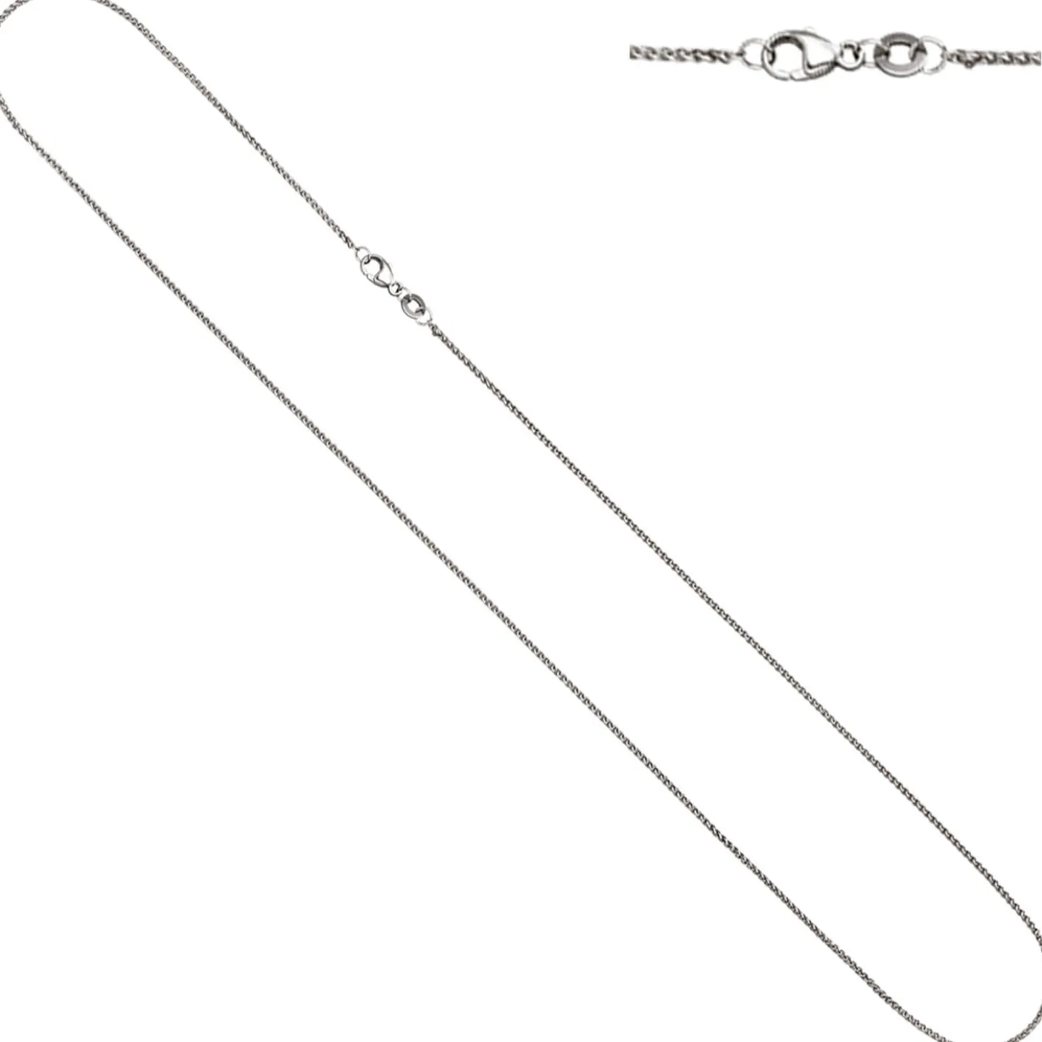 1,2mm feine Venezianerkette Halskette Collier aus 950 Platin 45cm Platinkette