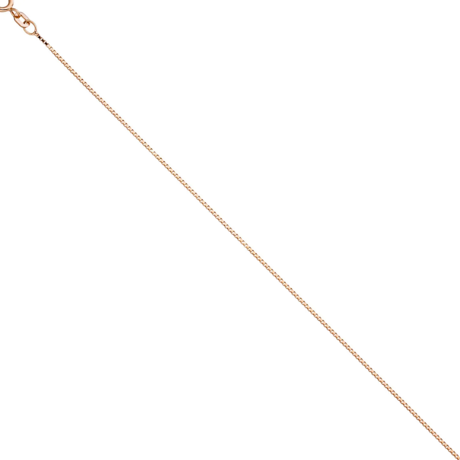 0,8mm feine Venezianerkette Kette Collier aus 925 Silber rotgold vergoldet 45cm