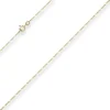 1,1mm Figarokette diamantiert Collier Halskette aus 585 Gold Gelbgold 45cm
