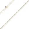 1,5mm Figarokette diamantiert Collier Halskette aus 585 Gold Gelbgold 50cm