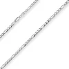 3,9mm Figarokette diamantiert Collier Halskette aus 925 Silber rhodiniert 60cm