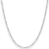 1,9mm Figarokette diamantiert Collier Halskette aus 925 Silber rhodiniert 60cm