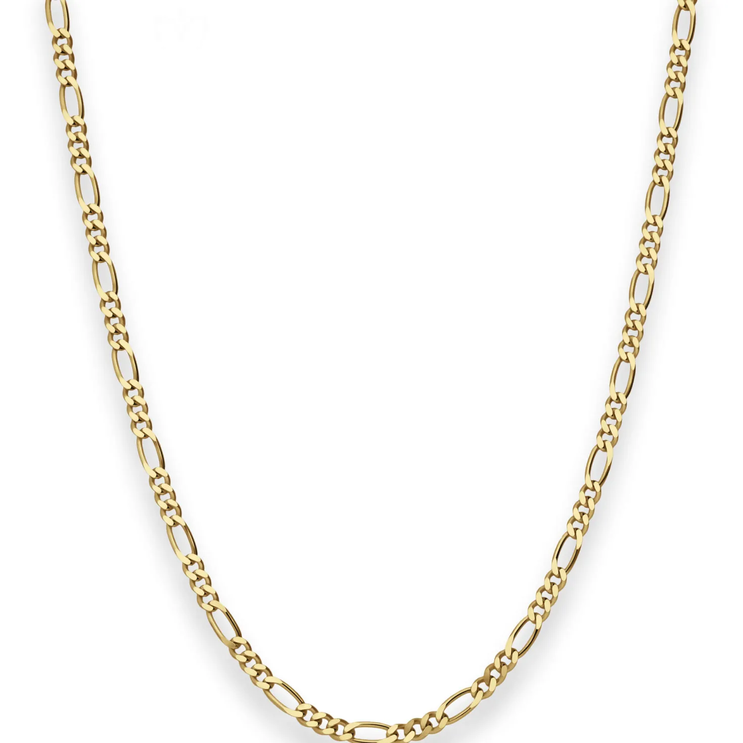 2,8mm Figarokette diamantiert Kette Collier Halskette aus 333 Gold Gelbgold 50cm