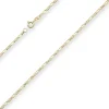 2,2mm Figarokette diamantiert Kette Collier Halskette aus 333 Gold Gelbgold 50cm