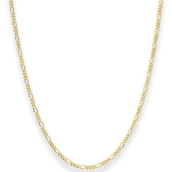 2,2mm Figarokette diamantiert Kette Collier Halskette aus 333 Gold Gelbgold 50cm