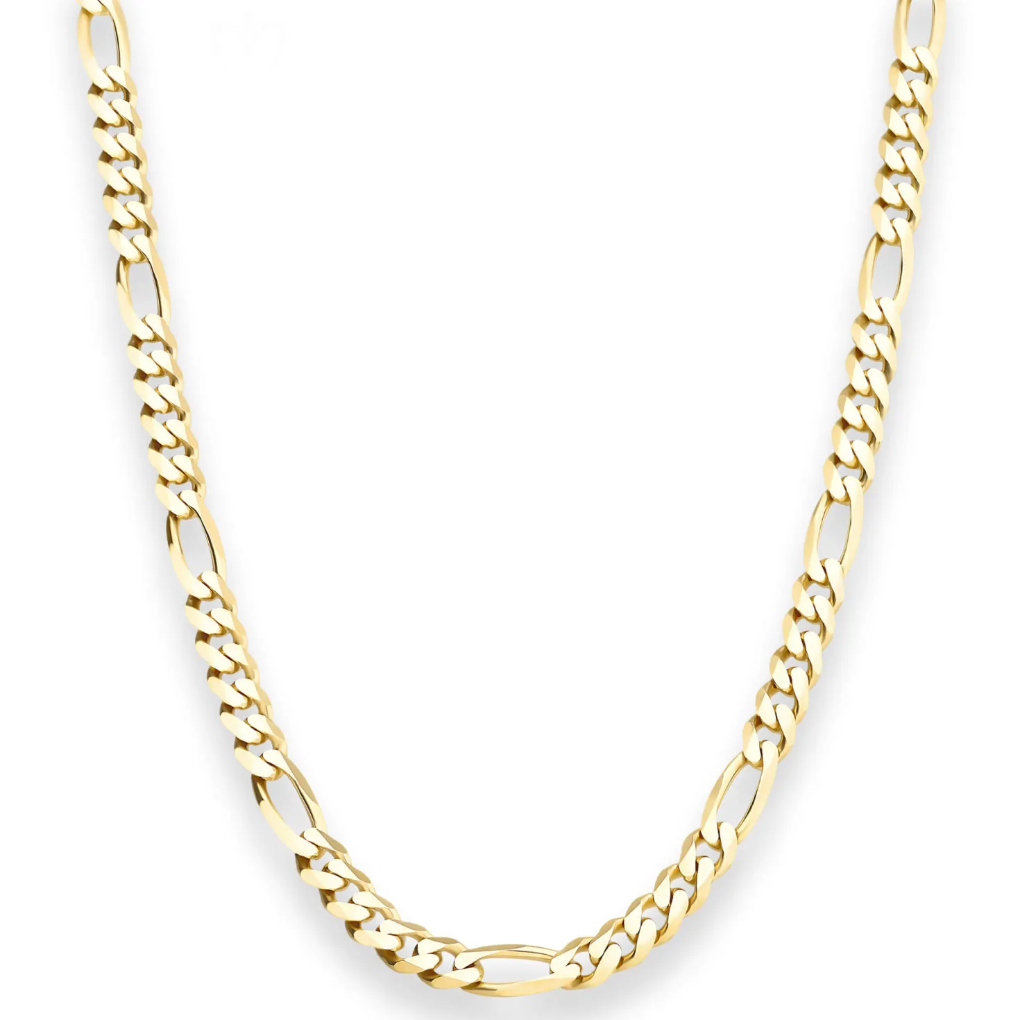 5,7mm Figarokette diamantiert Kette Collier Halskette aus 333 Gold Gelbgold 55cm