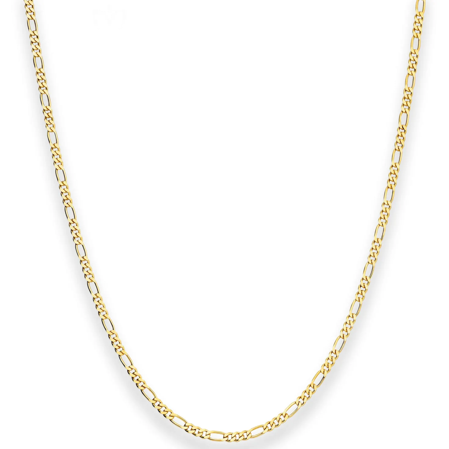 2,2mm Figarokette diamantiert Kette Collier Halskette aus 585 Gold Gelbgold 36cm