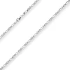 2,8mm Figarokette diamantiert Silberkette Collier Halskette aus 925 Silber 60cm