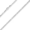 3,4mm Figarokette diamantiert Silberkette Collier Halskette aus 925 Silber 45cm