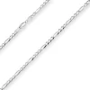 3,9mm Figarokette diamantiert Silberkette Collier Halskette aus 925 Silber 60cm