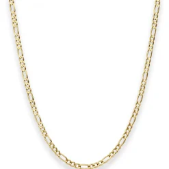 3,4mm Figarokette Goldkette Collier Halskette aus 333 Gold Gelbgold 75cm