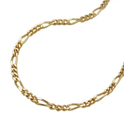 1,4mm Figarokette Halskette Collier aus 14Kt 585 Gold Gelbgold 42cm