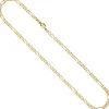 4,3mm Figarokette Halskette Collier 333 Gold Gelbgold diamantiert massiv 50cm