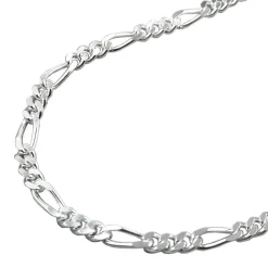 2,7mm Figarokette Kette Halskette Collier flach 925 Silber 50cm Silbercollier