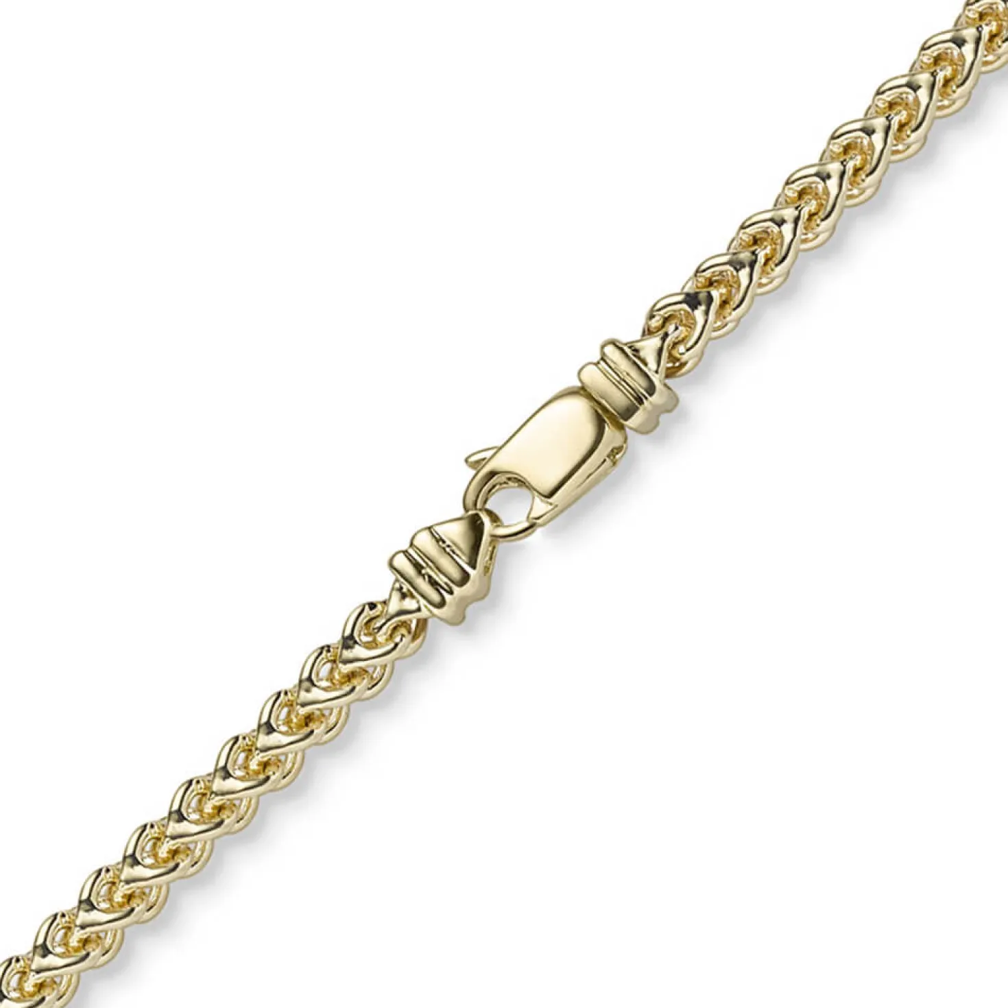 3,5mm Franco Armband Armkette Armschmuck aus 585 Gold Gelbgold massiv 19cm