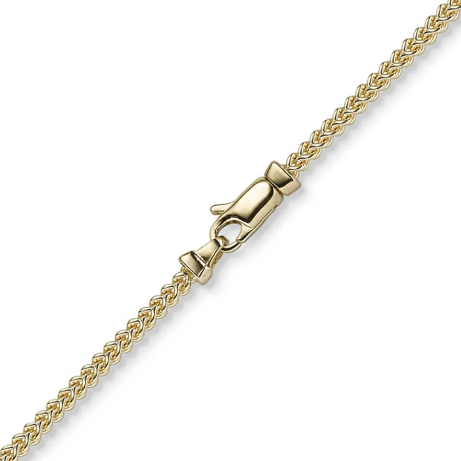 2mm Franco Armband Armkette Armschmuck aus 585 Gold Gelbgold massiv 19cm