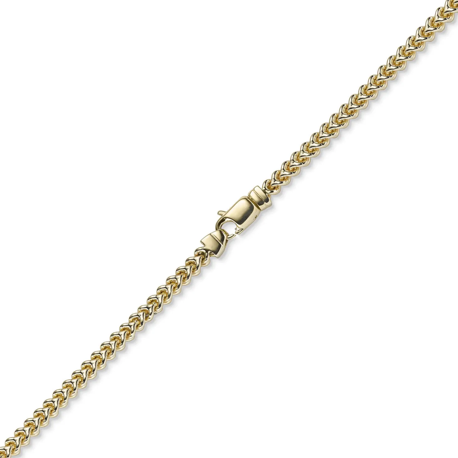 4,5mm Franco Kette Halskette Collier aus 585 Gold Gelbgold massiv 60cm