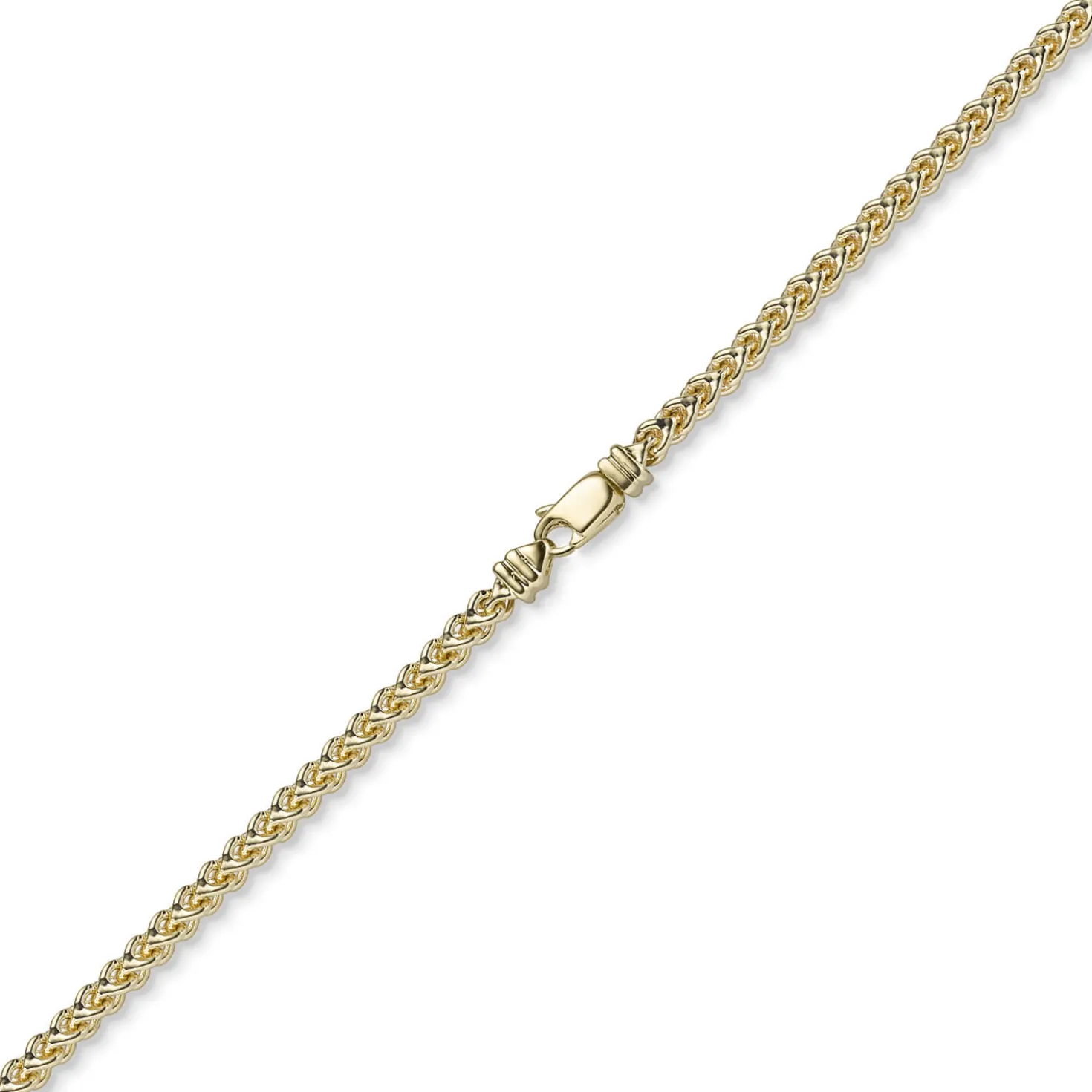 3,5mm Franco Kette Halskette Collier aus 585 Gold Gelbgold massiv 50cm