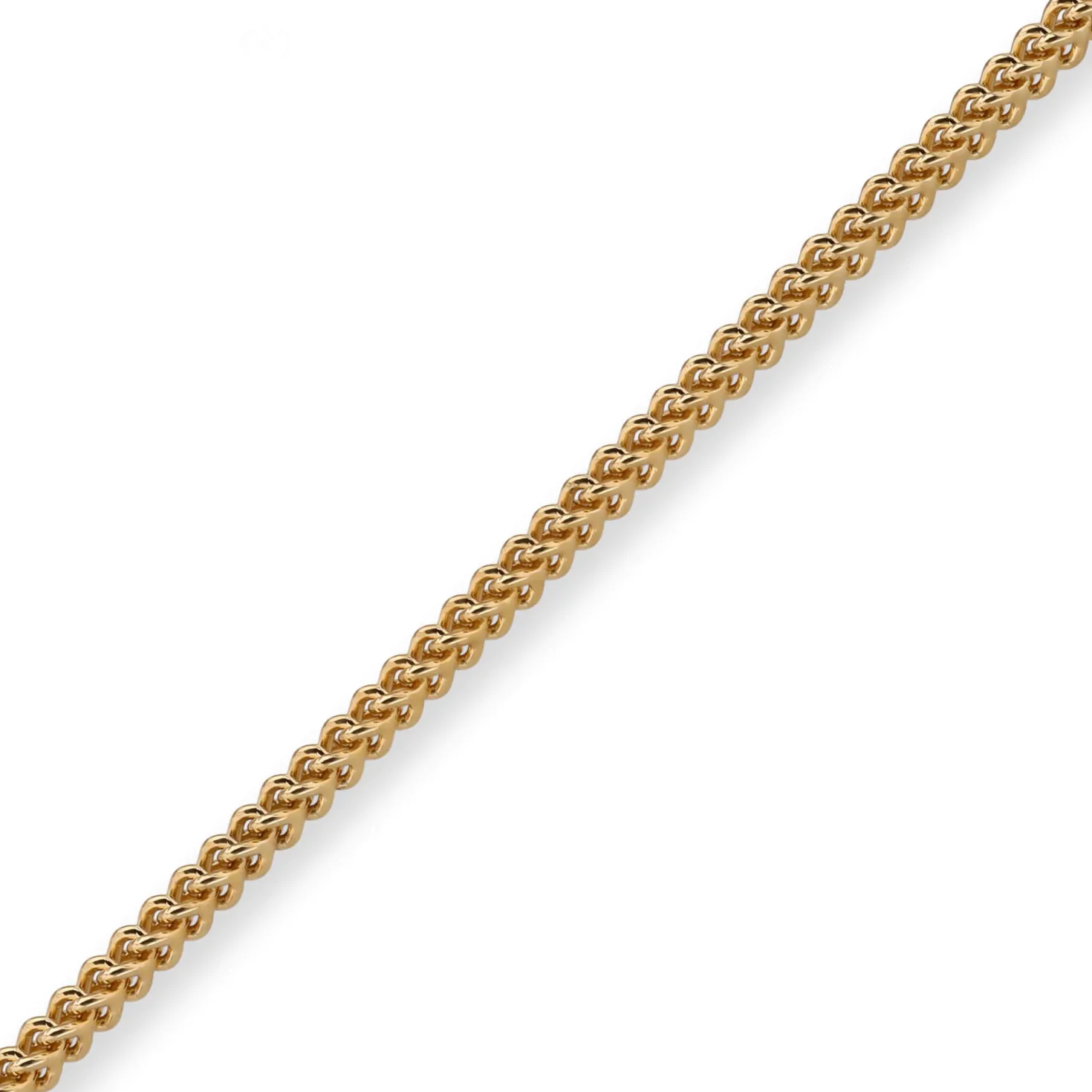 3,5mm Franco Kette Halskette Collier aus 585 Gold Gelbgold massiv 50cm