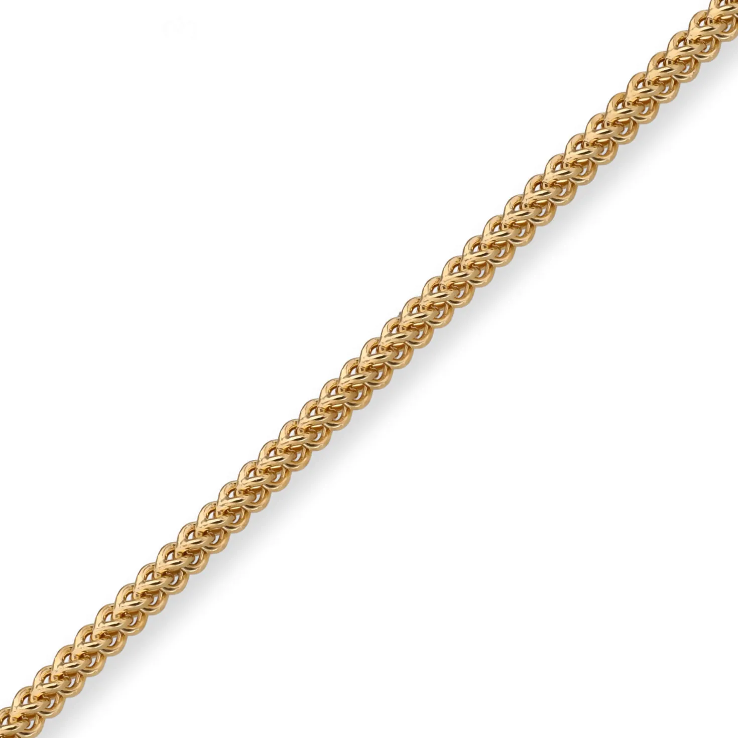 3,5mm Franco Kette Halskette Collier aus 585 Gold Gelbgold massiv 50cm