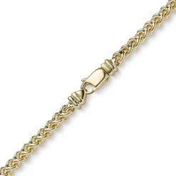 3,5mm Franco Kette Halskette Collier aus 585 Gold Gelbgold massiv 55cm