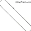2,5mm Fuchsschwanzkette Kette Collier Halskette Halsschmuck aus 925 Silber, 45cm