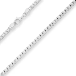 4,3mm Fuchsschwanzkette Silberkette Collier Halskette aus 925 Silber matt 50cm