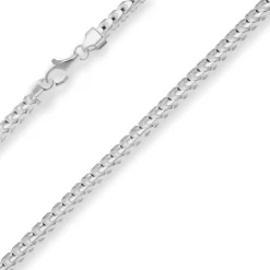 5,1mm Fuchsschwanzkette Silberkette Collier Halskette aus 925 Silber 60cm