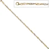 2,9mm Fußkettchen Fußkette Singapurkette 925 Silber vergoldet 23-25cm