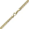 5,5mm Garibaldi Armband Armkette aus 585 Gold Gelbgold massiv 19cm