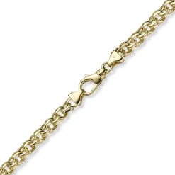7mm Garibaldi Armband Armkette aus 585 Gold Gelbgold massiv 21cm