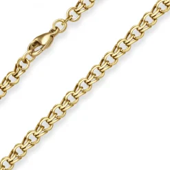 5,2mm Garibaldikette Goldkette Collier Halskette aus 333 Gold Gelbgold 50cm