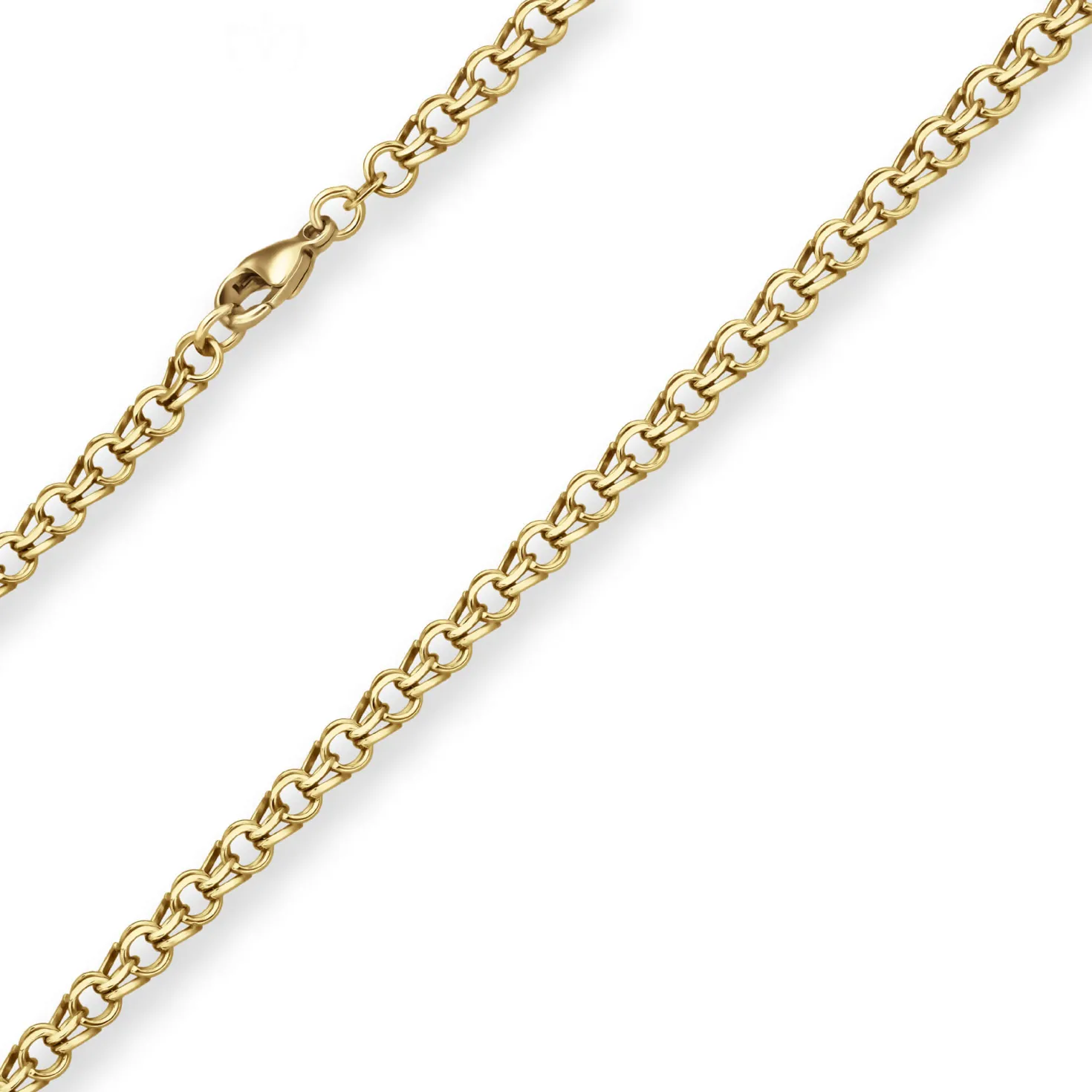 5,2mm Garibaldikette Goldkette Collier Halskette aus 585 Gold Gelbgold 45cm