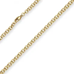 5,2mm Garibaldikette Goldkette Collier Halskette aus 585 Gold Gelbgold 55cm