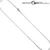1,4mm Gliederkette Collier Kette Halskette 925 Silber Karabiner 45cm
