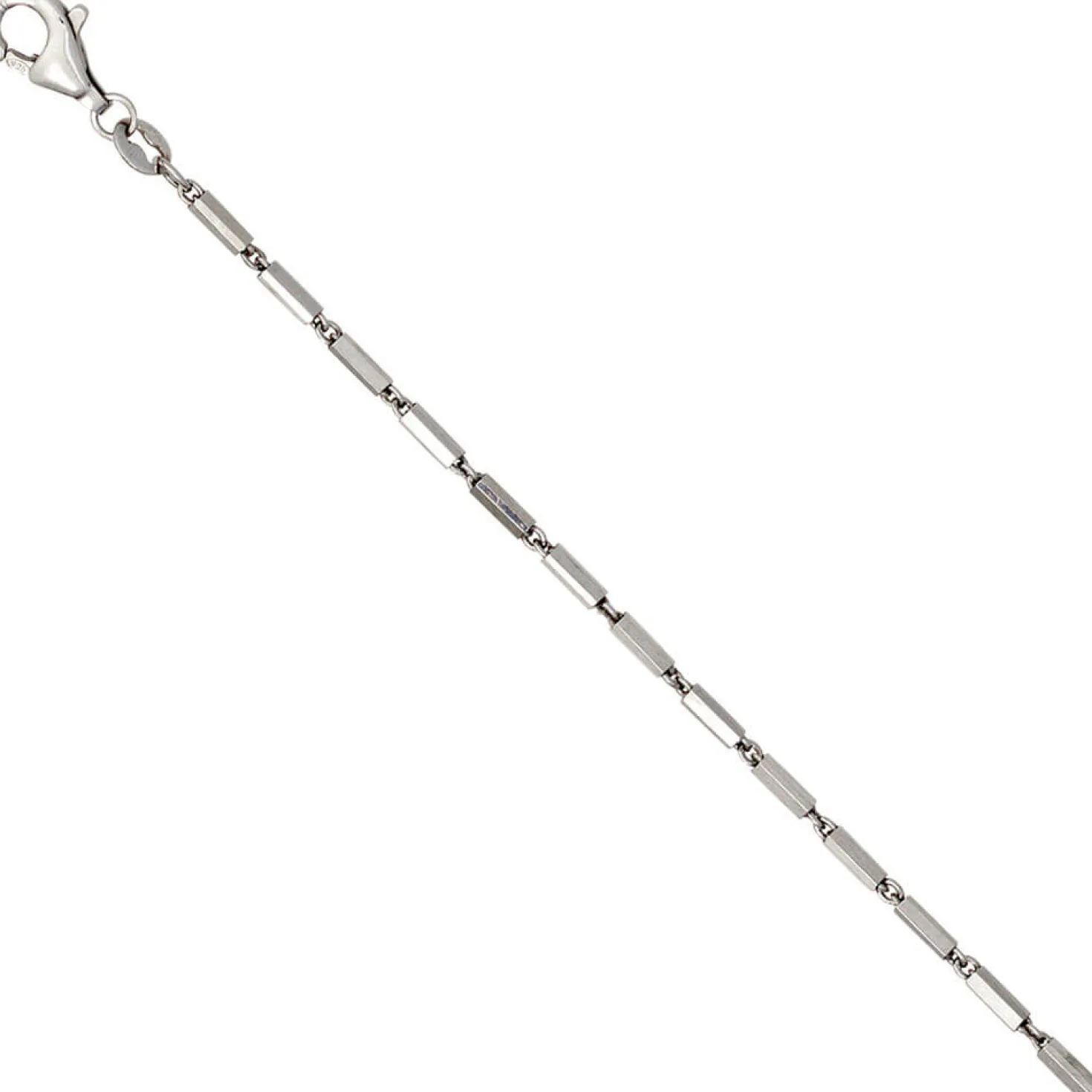 1,4mm Gliederkette Collier Kette Halskette 925 Silber Karabiner 45cm
