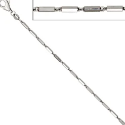 1,4mm Gliederkette Collier Kette Halskette 925 Silber Karabiner 50cm