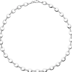 8mm Halskette Collier aus 925 Silber mit 196 weißen Zirkonia 45cm Halsschmuck