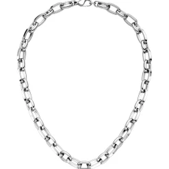 10,2mm Halskette Collier Erbs-Anker flach Kette aus Edelstahl glänzend 48cm