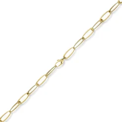 10mm Halskette Collier Phantasiekette aus 585 Gold Gelbgold matt/glänzned 50cm