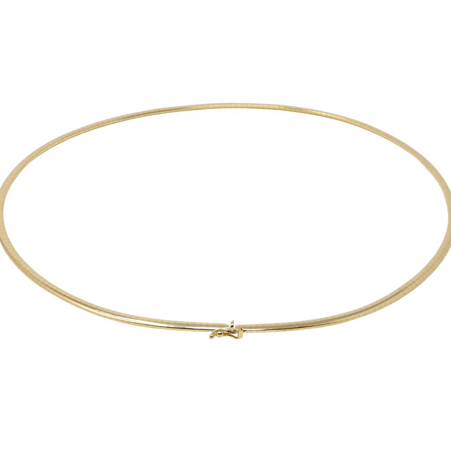 3mm Halsreif Collier Omegareif Omegakette 750 Gold Gelbgold Goldkette 45cm Damen