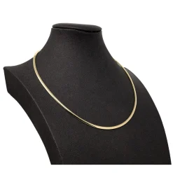 3mm Halsreif Collier Omegareif Omegakette 750 Gold Gelbgold Goldkette 42cm Damen