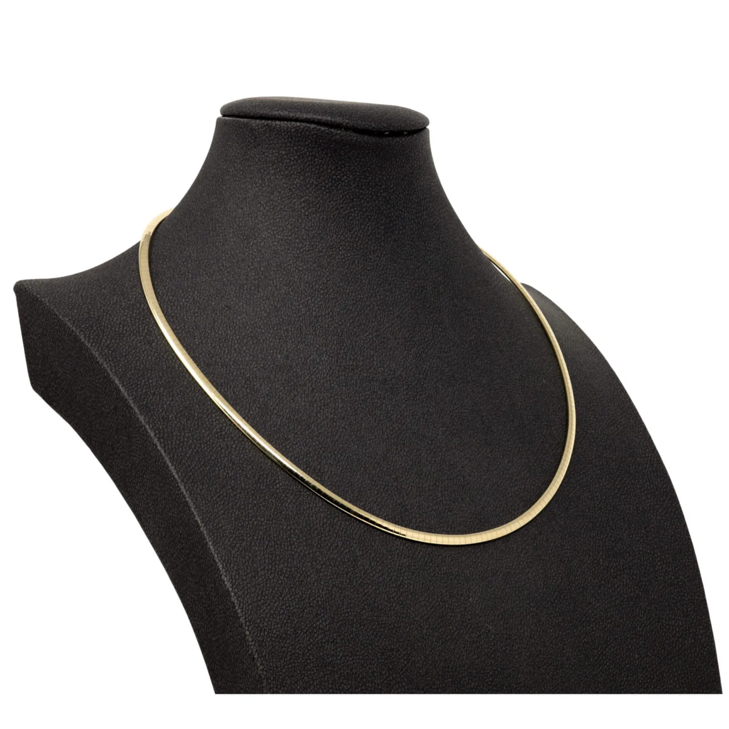 3mm Halsreif Collier Omegareif Omegakette 750 Gold Gelbgold Goldkette 42cm Damen