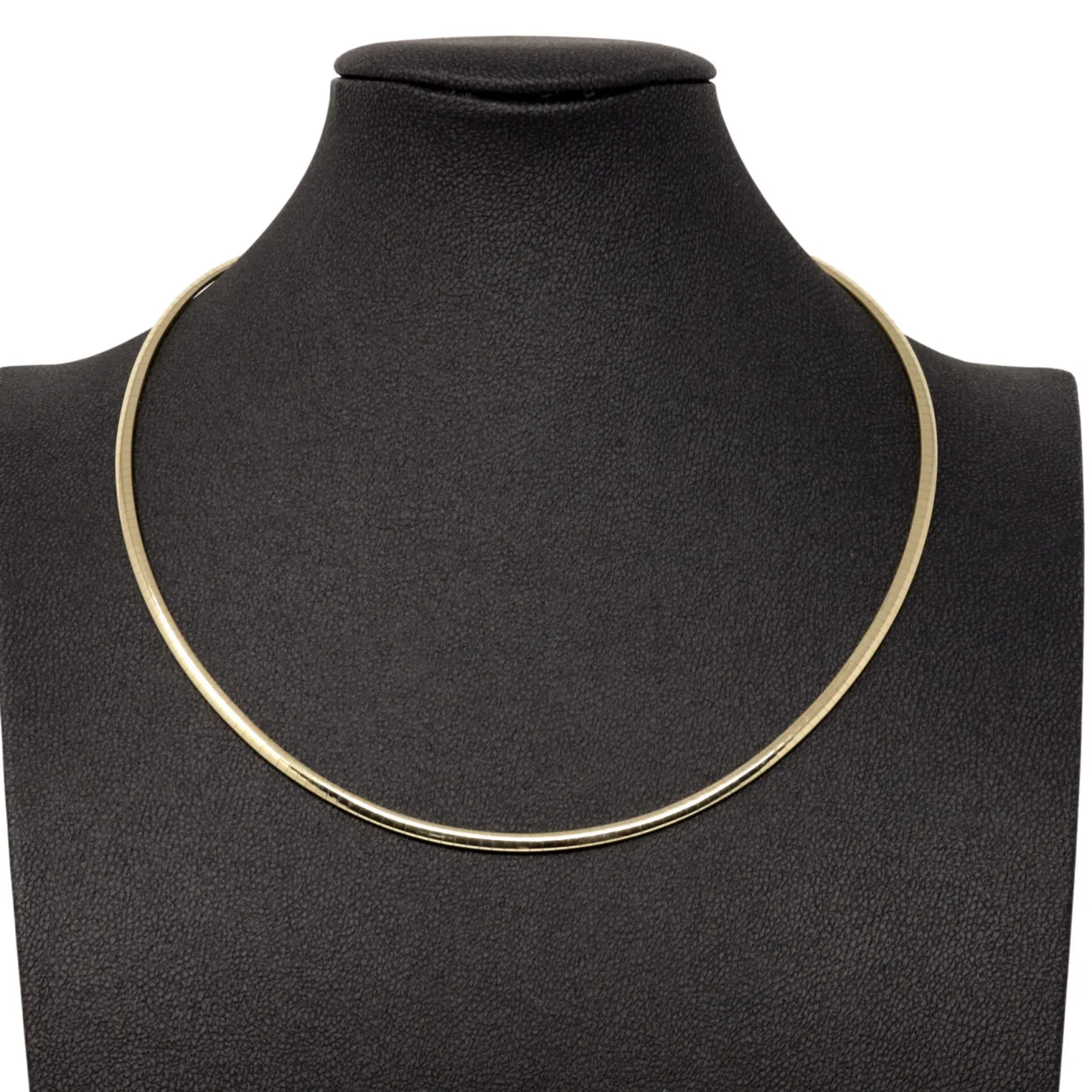 3mm Halsreif Collier Omegareif Omegakette 750 Gold Gelbgold Goldkette 42cm Damen
