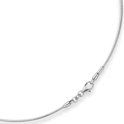 1,2mm Halsreif Halskette aus 925 Silber rhodiniert 45cm